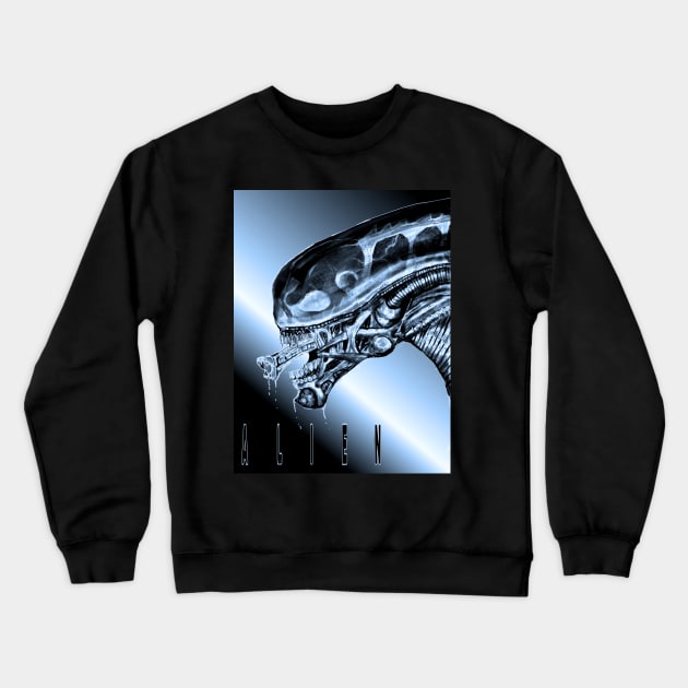 Alien Crewneck Sweatshirt by Art Of Lunatik